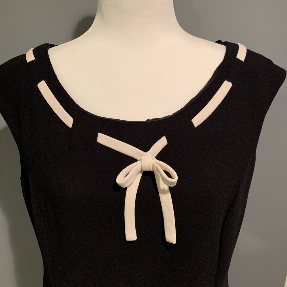 Dressbarn black simple tie dress